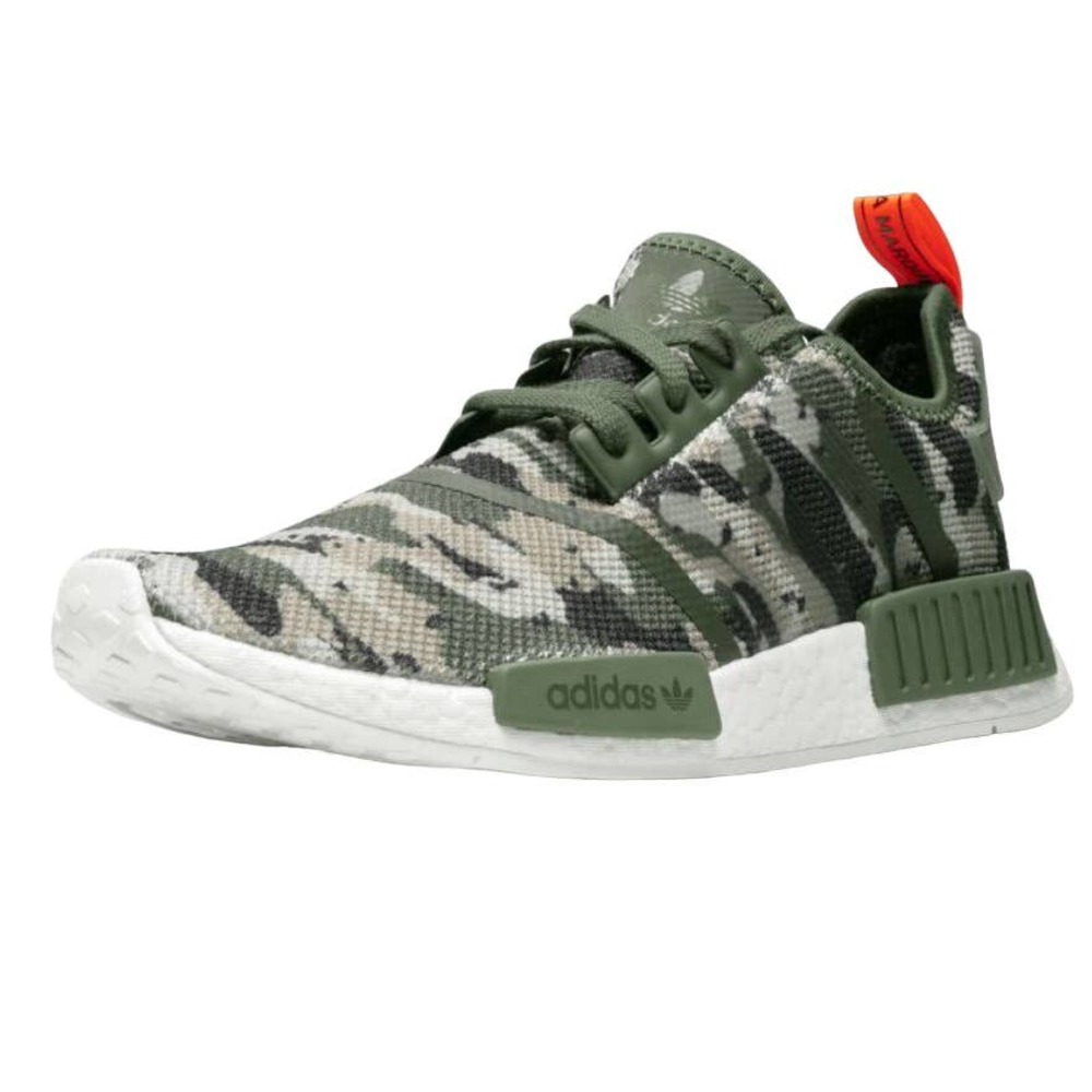 Adidas Men's NMD R1 Printed Boost Sneaker Shoes Green Camo Size US 10